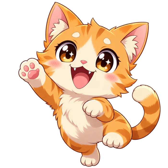 Anime cat print assistant
