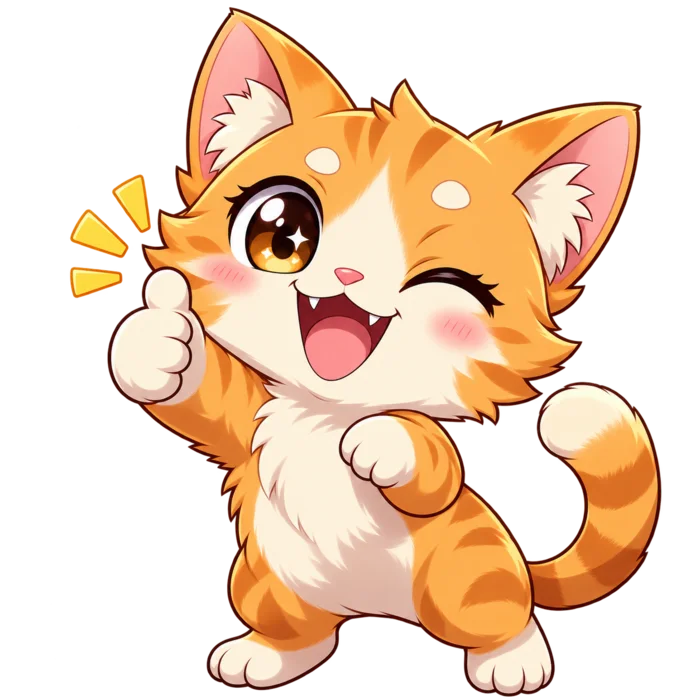 Anime cat print assistant