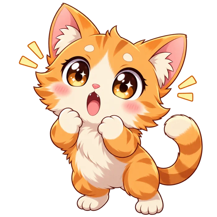 Anime cat print assistant