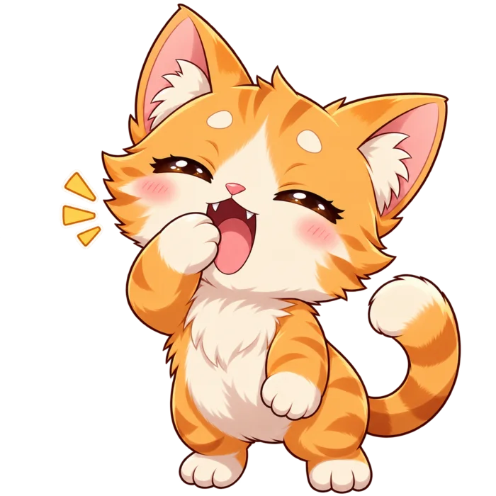 Anime cat print assistant