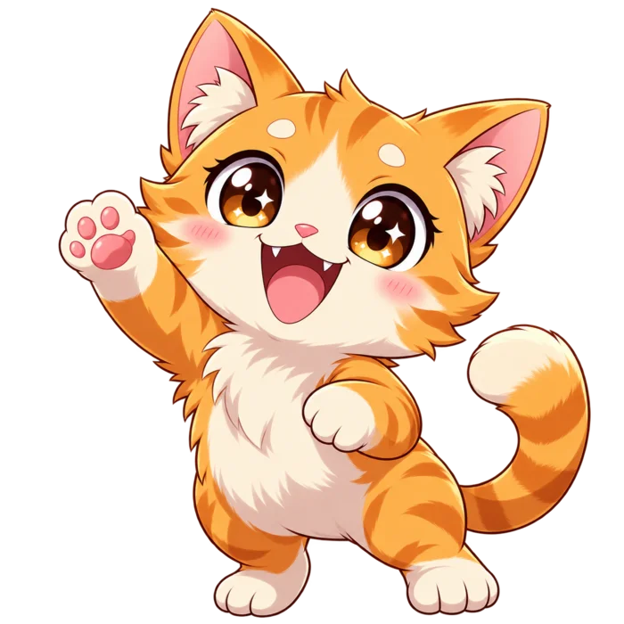 Anime cat print assistant