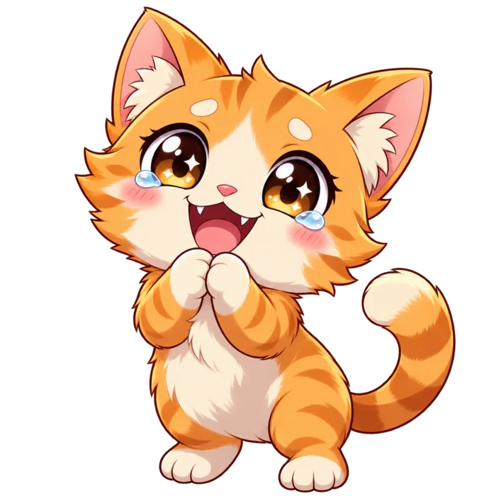 Anime cat print assistant