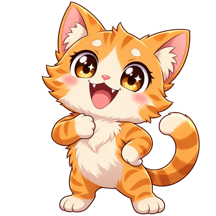 Anime cat print assistant