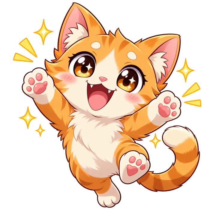 Anime cat print assistant